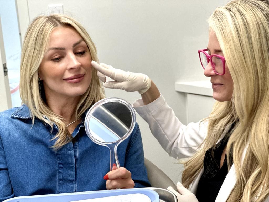 Dr. Otto with female patient